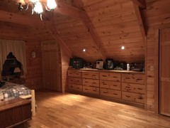 Built-in cabinets in master bedroom