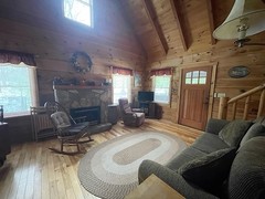 Living Room with Gas Log Fireplace